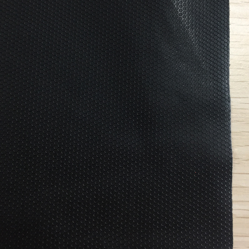 0.65mm六角纹超纤防火，阻燃， 止滑超纤 六角纹导电超纤手套革