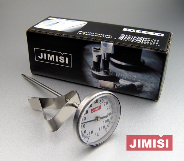 咖啡奶茶店jimisi吉米斯可挂式不锈钢指针探针水温油炸油温温度计阿里巴巴
