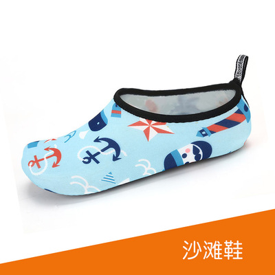 新款沙滩潜水鞋游泳鞋男鞋 创意足贴肤户外用品防滑橡胶底批发|ms