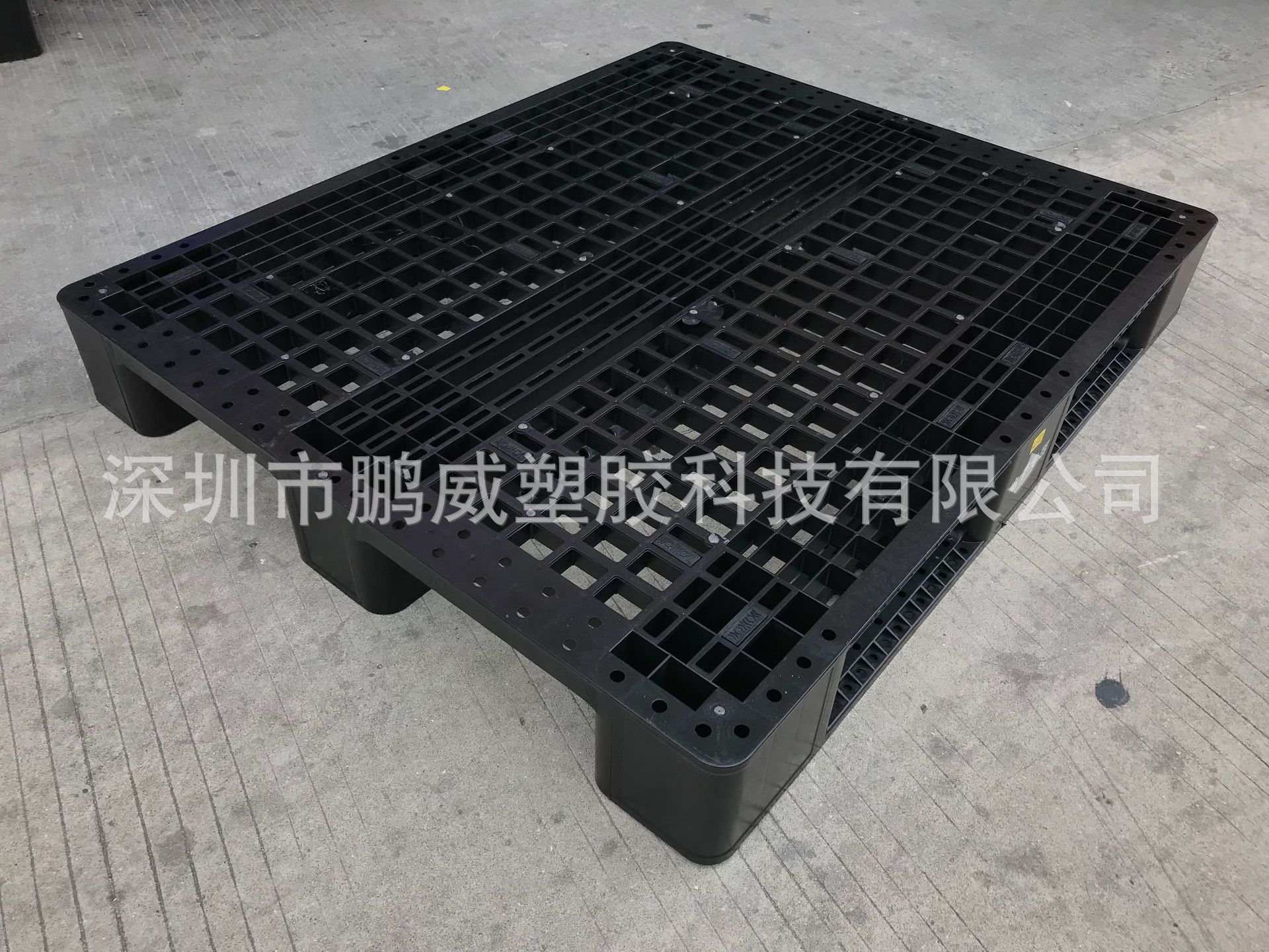 厂家供应苏州/上海PP材质川字卡板 全新压黑色防静电托盘直销批发