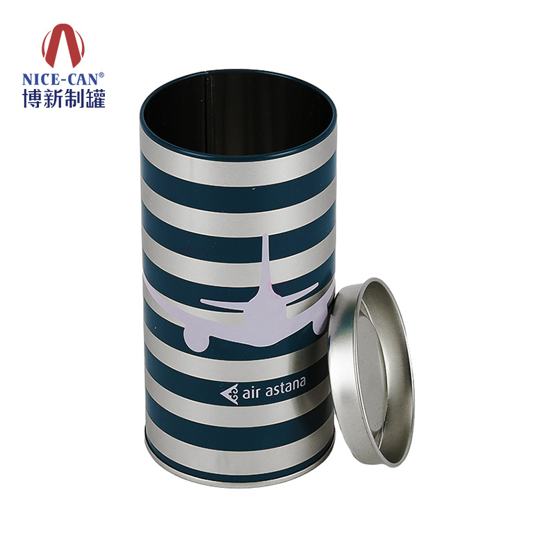 厂家供应马口铁圆罐 圆形运动毛巾铁罐 创意金属服装T恤铁罐包装|ms