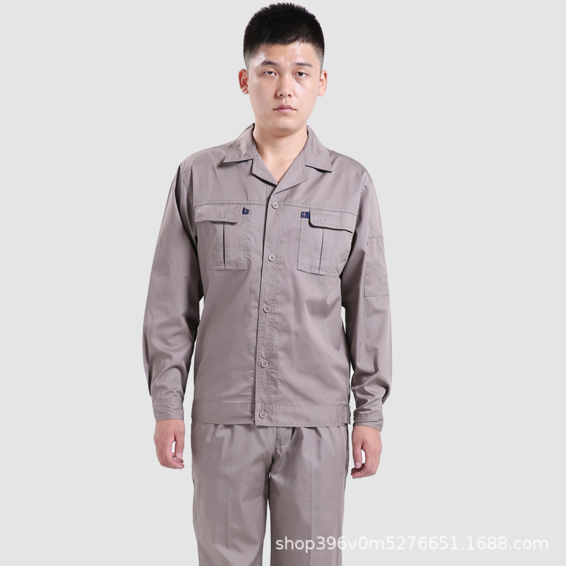 summer Color matching Long sleeve coverall suit Uniforms for men and women Automobile Service coverall Work clothes Can be printed LOGO