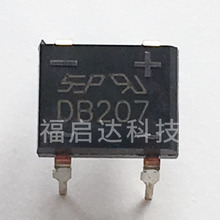 正品DB207S SOP4/DB207直插 DIP-4 2A/1000V单相玻璃钝化整流桥堆