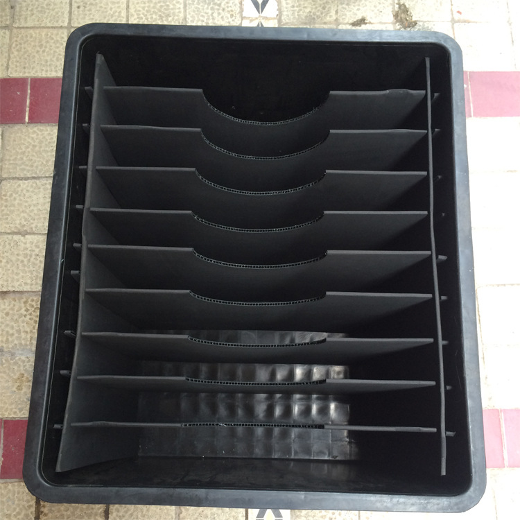 厂家批发塑料中空板防静电刀卡 黑色万通板防静电刀卡周转箱刀卡