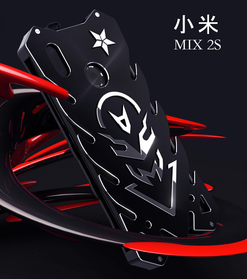 SIMON New THOR II Aviation Aluminum Alloy Shockproof Armor Metal Case Cover for Xiaomi Mi MIX 2s