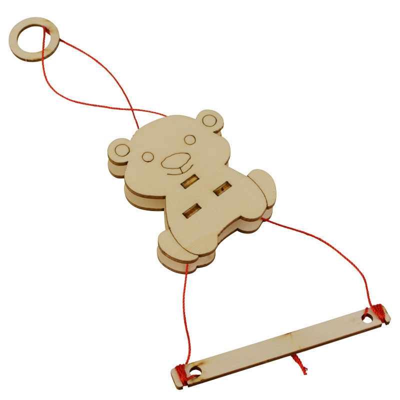 Technology small production creative gizmo DIY bear climbing rope physics experiment friction steam Primary School toys