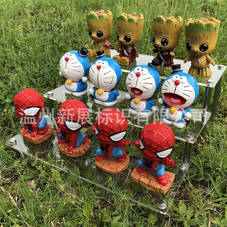 单层拼装物品摆件架玩具公仔展示架鞋子钱包陈列亚克力展示架