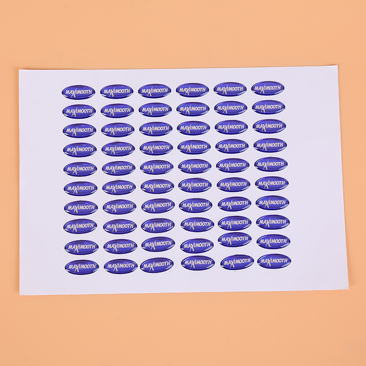 批发供应水晶滴胶商标贴纸 滴塑不干胶贴 可定制图案logo