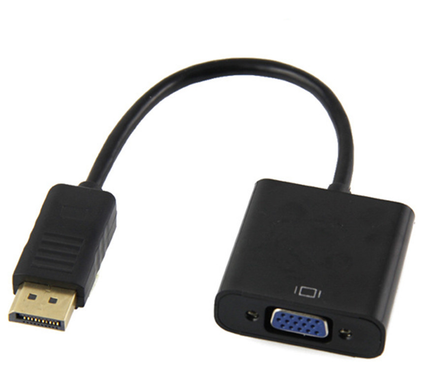 DP转VGA高清转接线 DisplayPort TO VGA;大DP转VGA; DP TO VGA