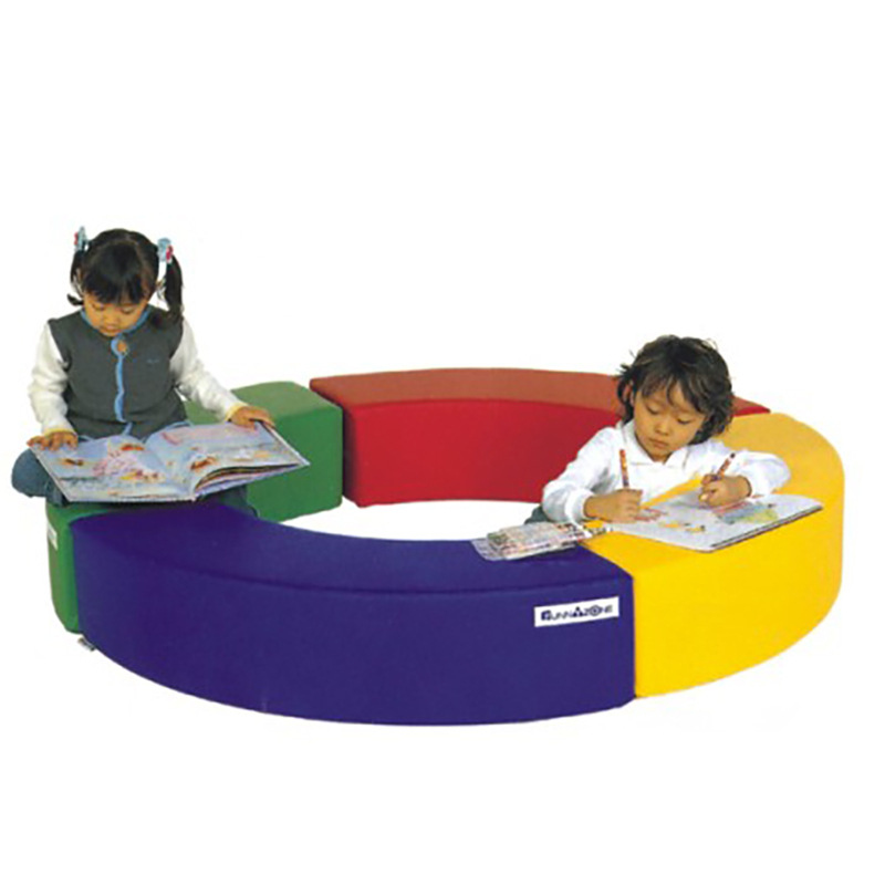 幼儿园早教亲子园软体教具软体圆形凳软体凳长椅围栏圆形组合