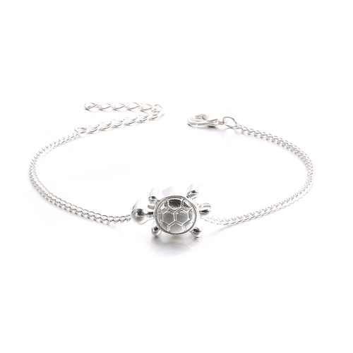 Wish Hot Selling European and American Cross-border Exclusive Simple Fashion Exquisite Small Turtle Foot Decor Foot Chain Bracelet
