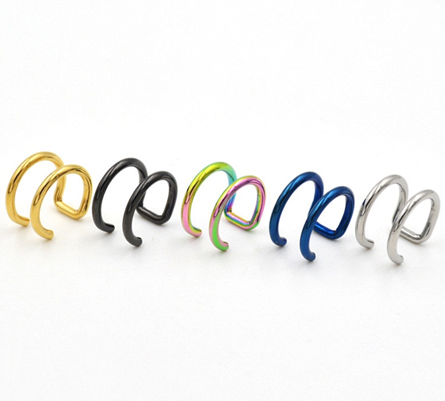 fashionable trend ear clips stainless steel