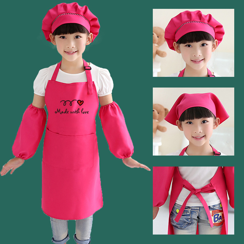 Pintura de los niños ropa kindergarten arte delantal pintura horneado actividad ropa 61 regalo de vacaciones