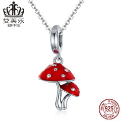 跨境貨源 2020新款小蘑菇s925純銀女DIY手鍊韓版時尚配件 SCC1060