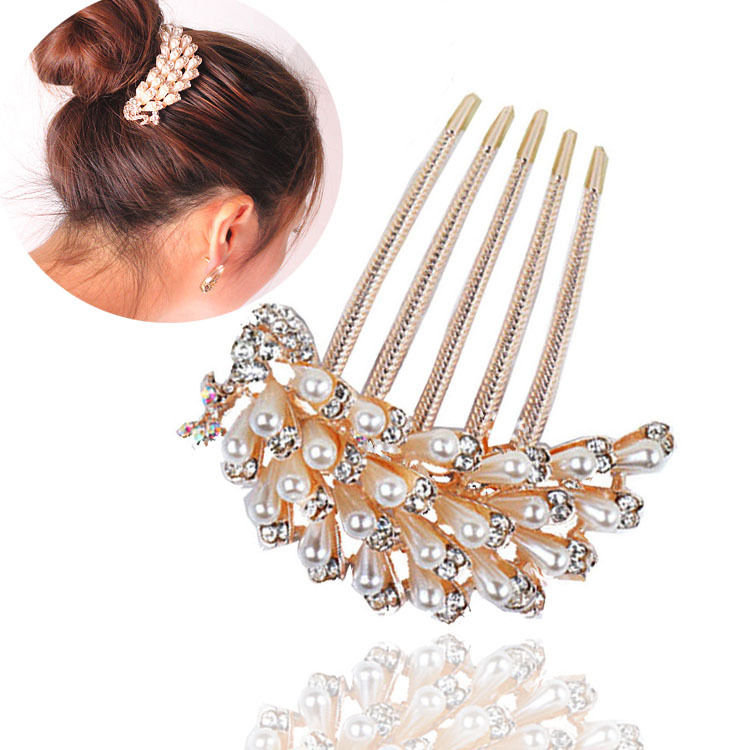 The new bride hair accessories beautiful personalized drill plate…