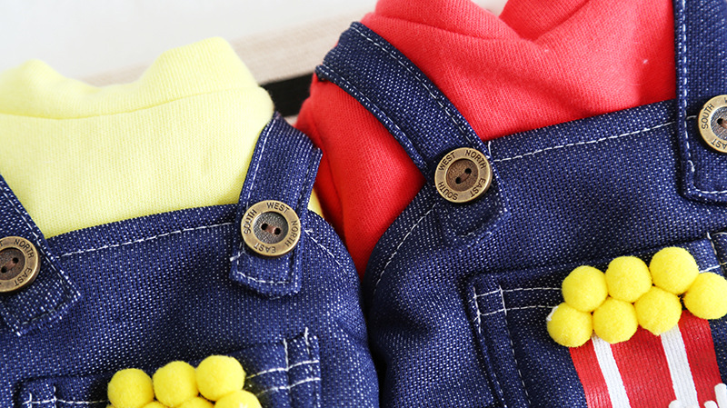 爆米花牛仔四脚衣