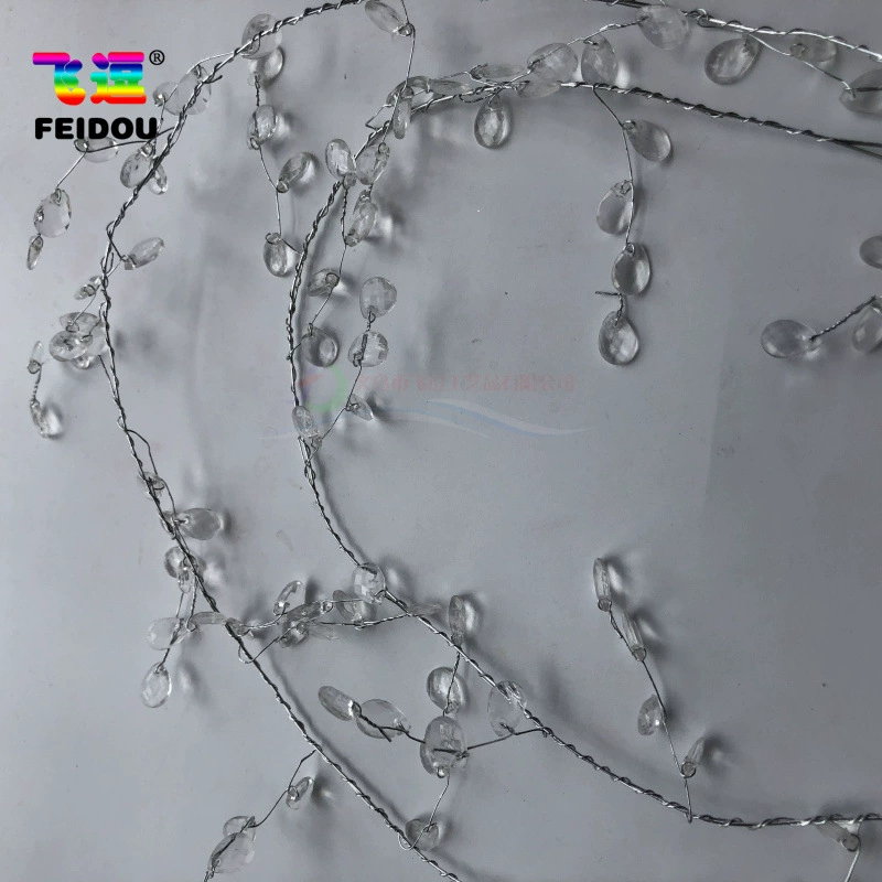 Декоративная лоза (FEIDOU) 1,5 м — акриловые капельки, гибкая проволочная гирлянда