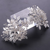 Headband, silver wedding dress, accessory, European style, wholesale