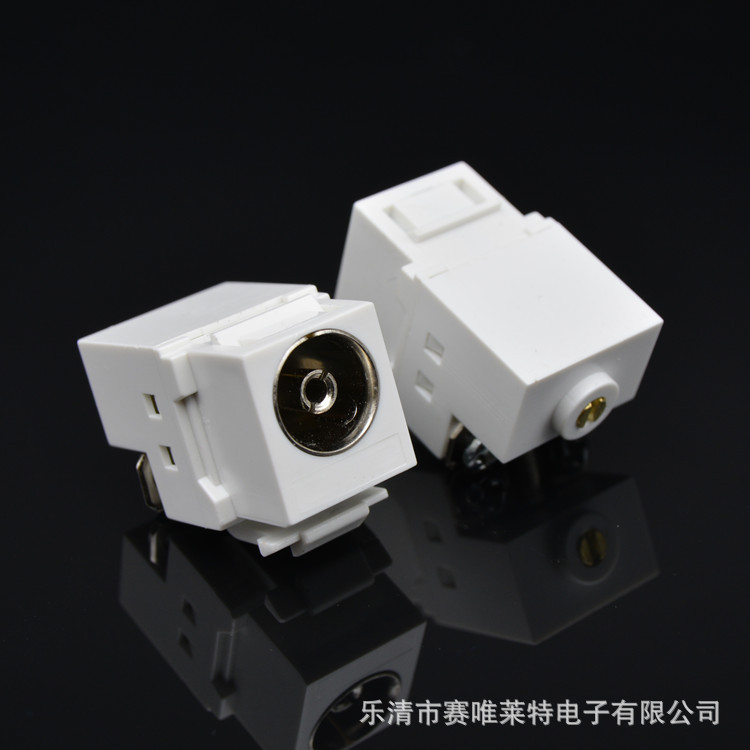 SAWL有线电视模块闭路电视插座电视面板插座TV电视纯铜接口86型