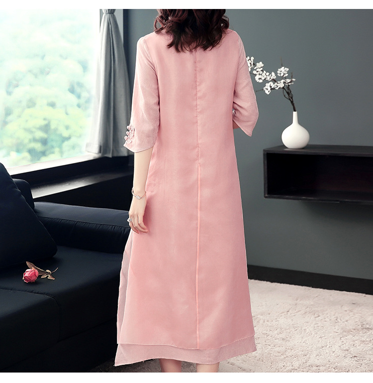 Robe femme REVIENNE BAY  RUIFEN en De la soie - Ref 3327351 Image 22
