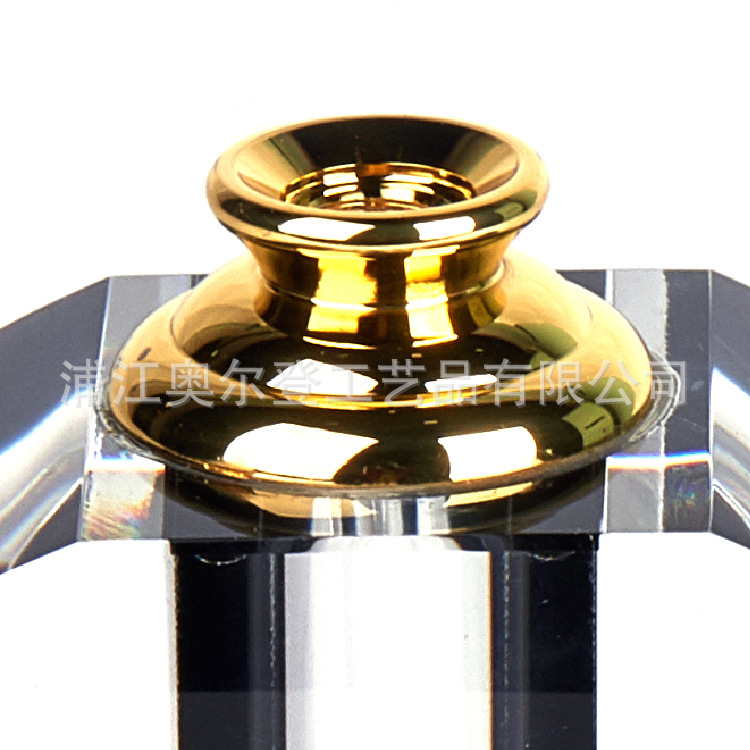 浦江水晶K9黑色圆形20ml阿拉伯中东香薰精油瓶批发男士香水瓶定制详情图4