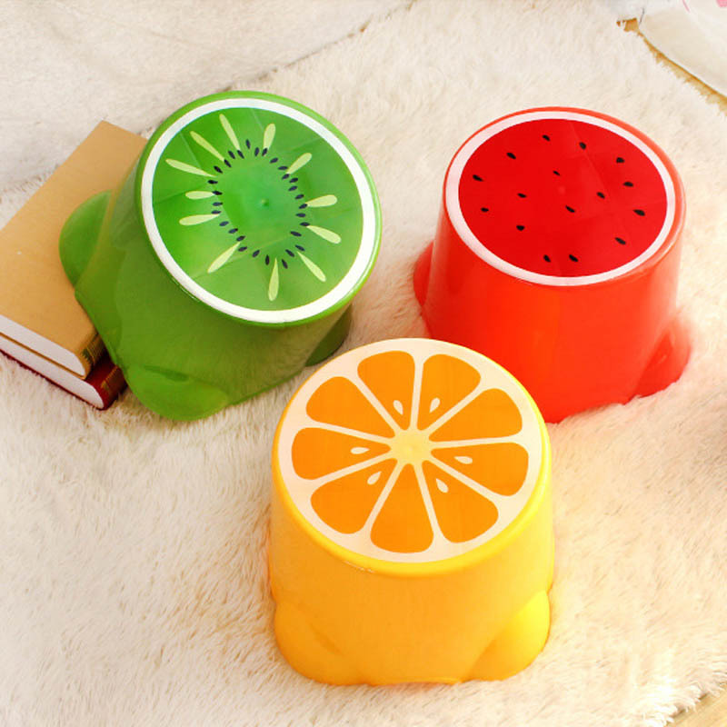 塑料水果凳子加厚卡通宝宝儿童凳可爱矮凳小板凳换鞋凳卡通洗脚凳|ru