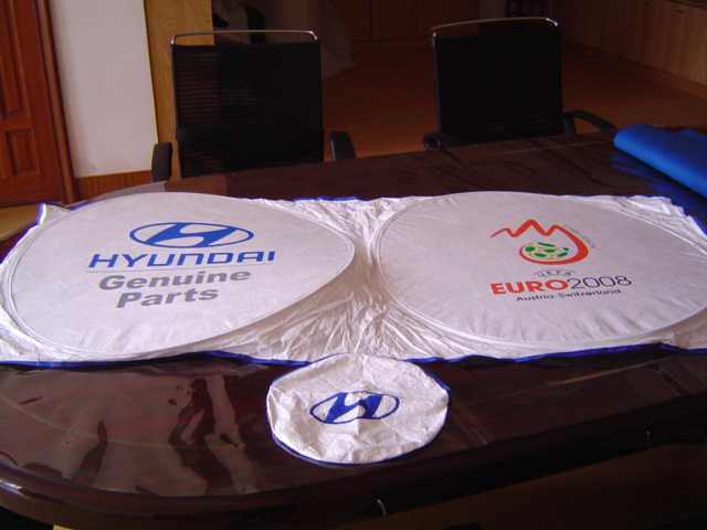 Sun visor double ring sun protection and heat insulation car sun visor gift promotion professional printing LOGO