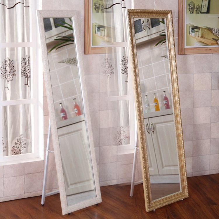 three-dimensional Simplicity Mirror Show thin Home Furnishing Full-length mirror a living room household Length mirror student dormitory clothes mirror