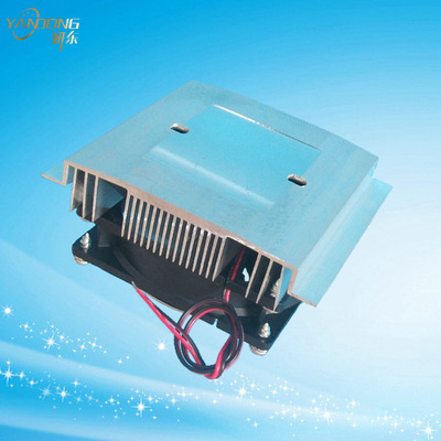 50W以下致冷片散热片铝型材散热器12705制冷片散热铝块散热系统|ru