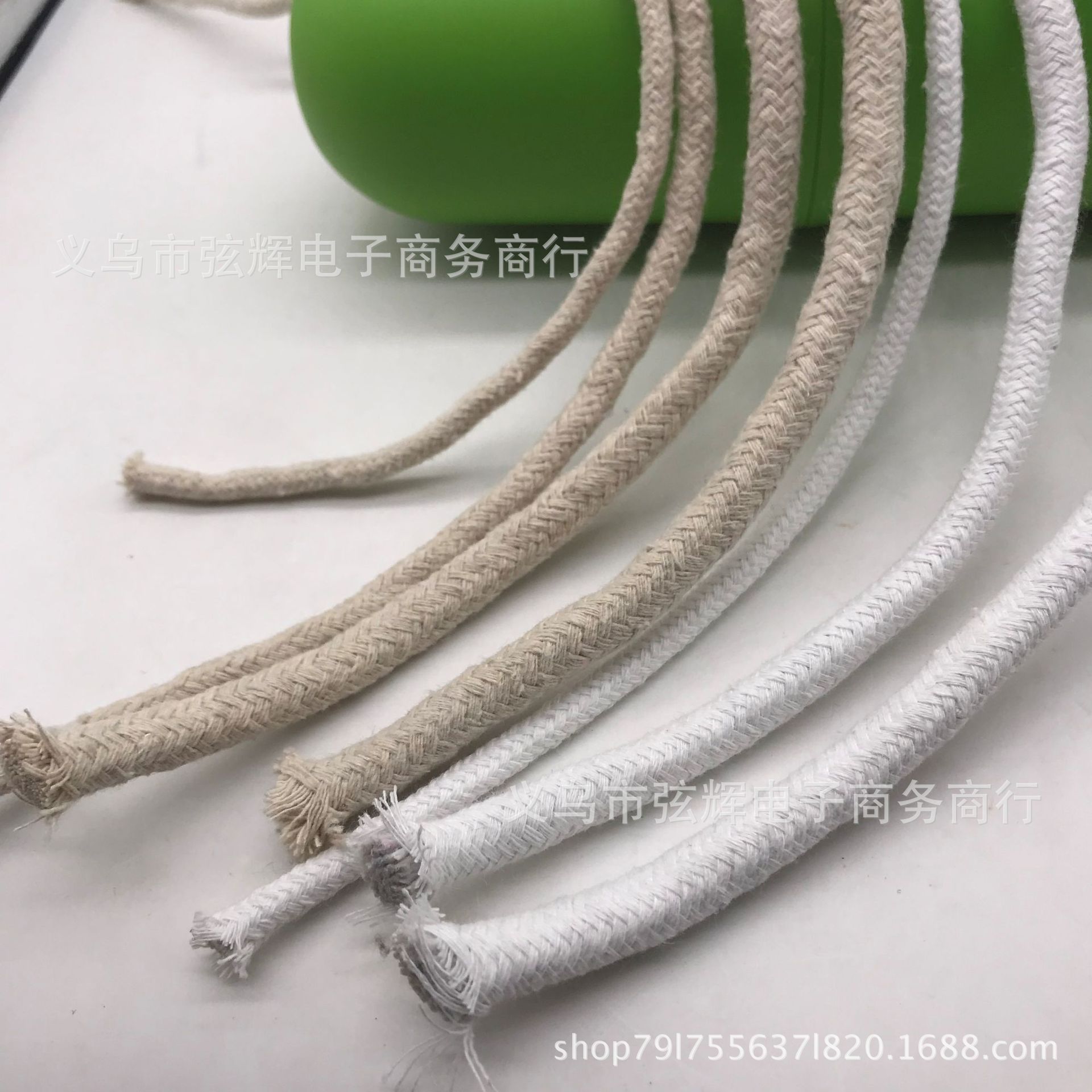 包芯棉绳5mm.6mm.8mm.10mm本白漂白包芯滚绳抽绳捆绑绳绳服装辅料