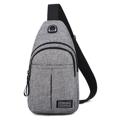 跨境专供2019新款单肩包男士休闲包运动胸包户外商务斜跨包批发|ms