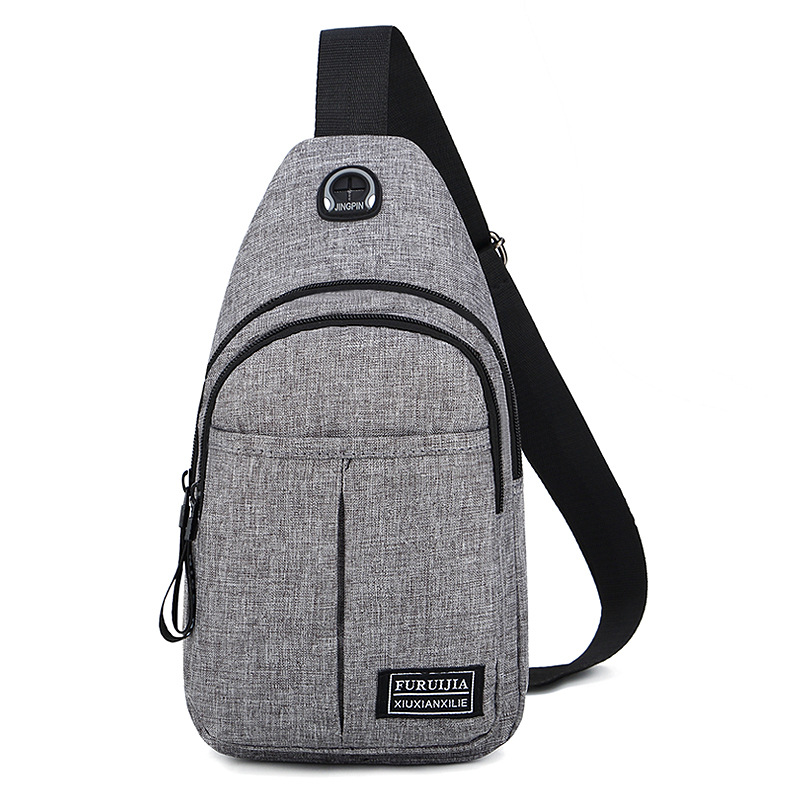 跨境专供2019新款单肩包男士休闲包运动胸包户外商务斜跨包批发|ms