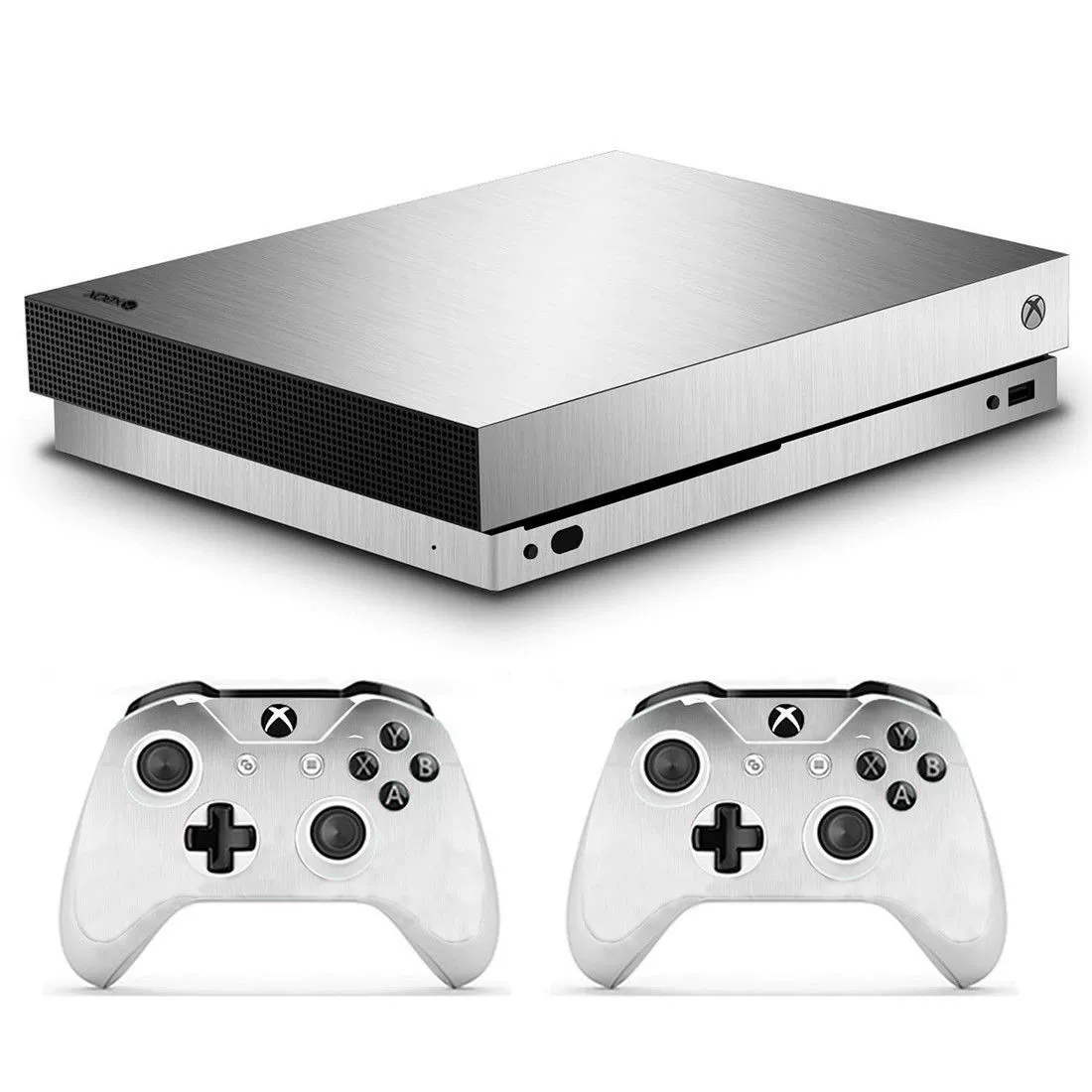 Кожура консоли (Xbox One X) карбоновые и металлические отделки, настраиваемые наклейки для резки