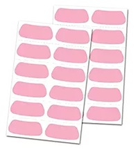 厂家批发black pink eye sticker粉色黑色运动贴乙烯基不干胶贴纸