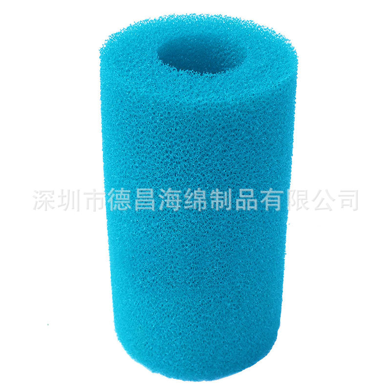 过滤污水处理大粗孔25ppi过滤绵 泳池净化器用圆柱海绵 过滤泡沫