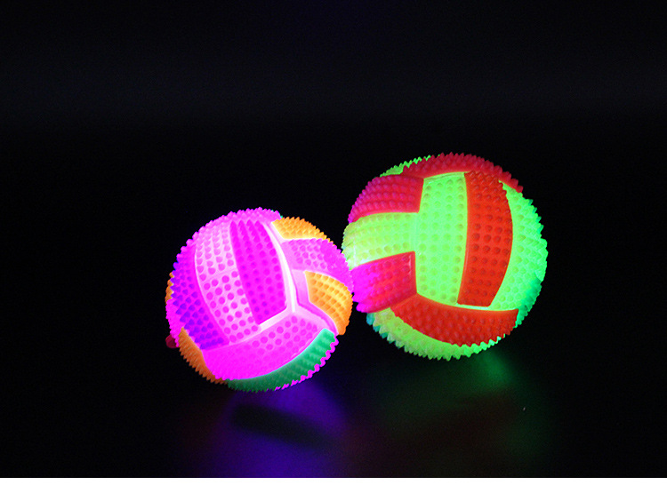 New Luminous Elastic Luminous Volleyball Massage Ball Water Polo Flashing Sound Ball Wholesale display picture 29