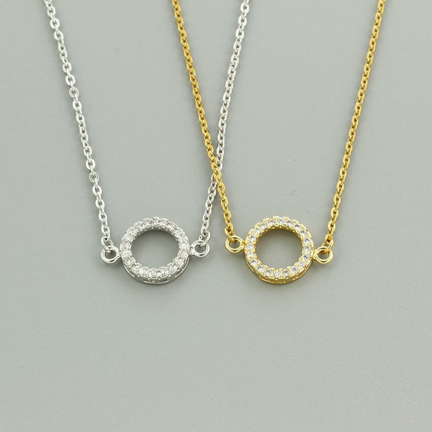 Korean Style Geometric Round Crystal Inlaid Bracelet