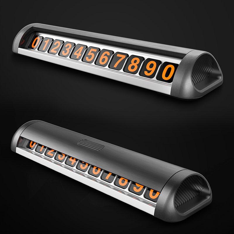 Value buying hide Slide Temporary Parking Car Card Temporary Mobile Number automobile number Plate