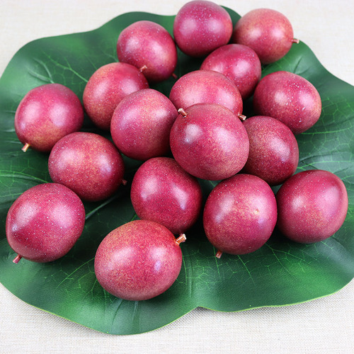 Simulated Passion Fruit Model Eggplant Fruit School Textbook Student Portrait Fake Passion Fruit Manufacturer