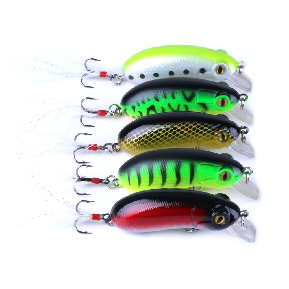 2 Pcs Small Deep Diving Crankbaits 38mm 8g Hard Artificial Baits Minnow for Bass Pesca Carp Perch Fishing Lures Tackle