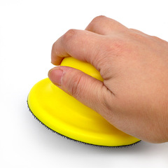 Cross-border supply source 4-inch 100mm round manual sanding disc with self-adhesive Velcro sandpaper polishing disc cleaning tray