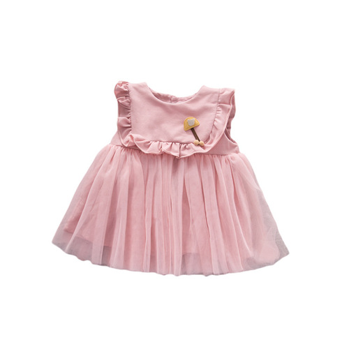 Cross-border items, cute girl dress for little princess, new pure cotton chiffon dress, Instagram one-time shipment.