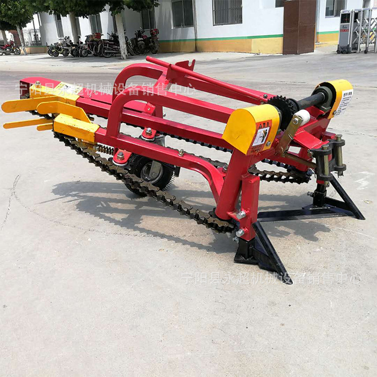 起垄种植花生收获机手扶车带链条式收花生机花生秧铺放整齐有序