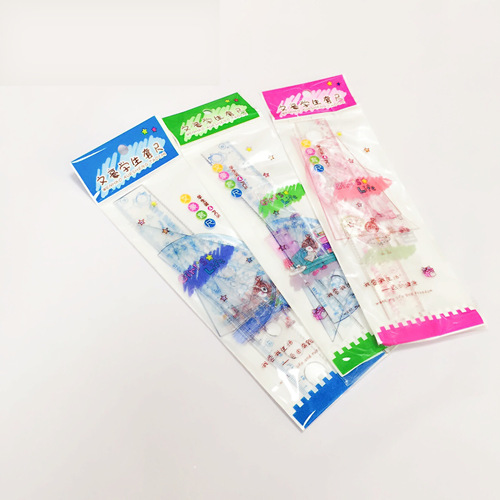 Wholesale Wenhao 2016 Cartoon Student Ruler Set Children's Learning Painting Measurement Set Ruler School Supplies Wholesale