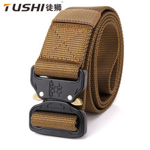 TUSHI3.8快速释放插扣安全外腰带速干纯尼龙裤带训练皮带批发