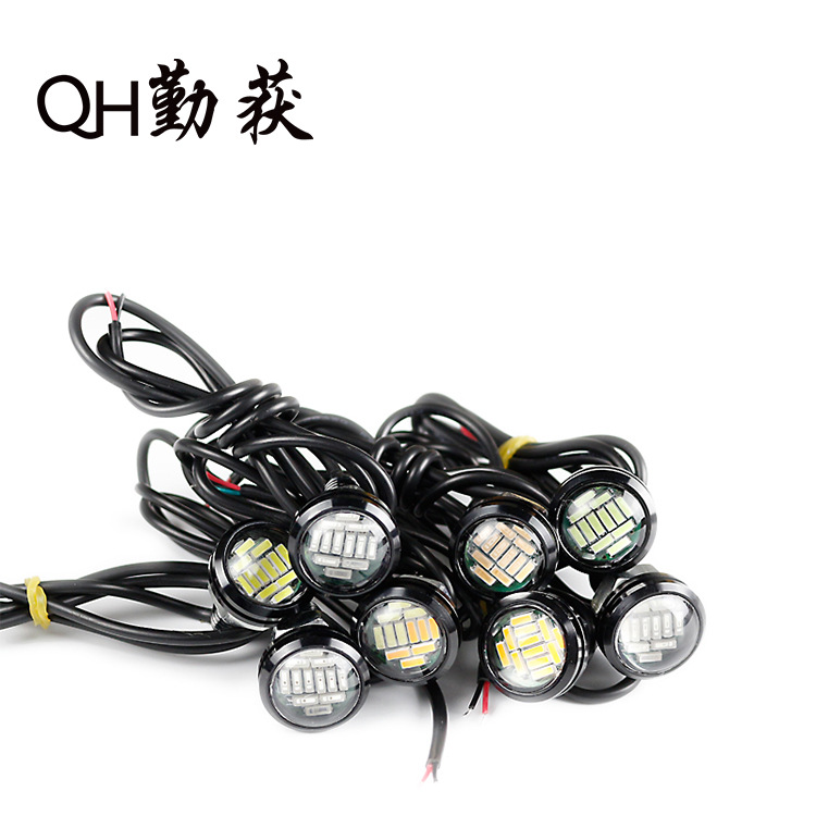 汽车改装后尾灯12W防水大功率防雾灯LED鹰眼灯日行灯倒车灯牌照灯|ru