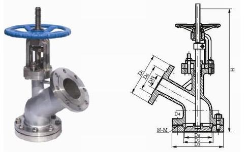 316L放料阀 不锈钢角式放料阀