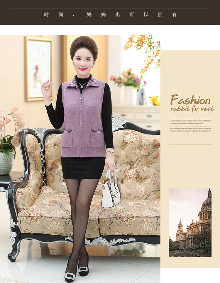 Gilet femme MOUTON ROUGE en Tricot - Ref 3317917 Image 9