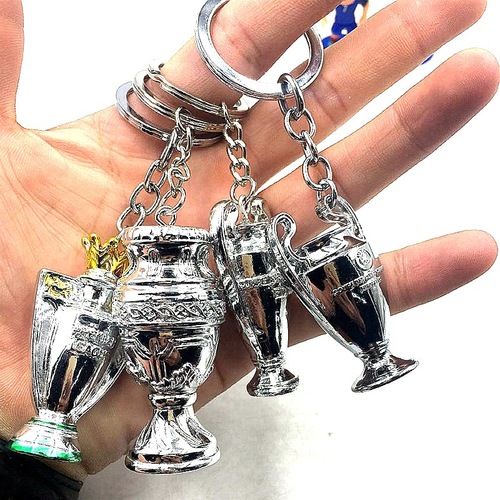 Resin Trophy Keychain Gold Cup America's Cup Champions League Premier League European Cup Keychain Ornaments Fan Supplies