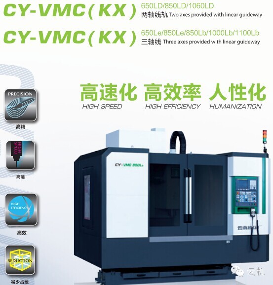 供应云南云机 CY-VMC(KX)系列立式加工中心  CY-VMC650LD